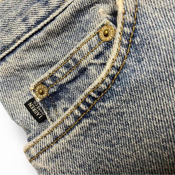 Ralph Lauren Frayed Denim Shorts Size 4 Light Wash - Picture 11 of 11